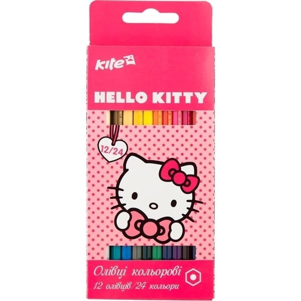 

Набор цветных двусторонних карандашей Kite Hello Kitty, 12 шт. (HK17-054