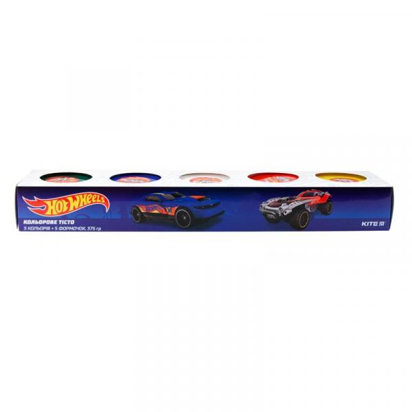 

Цветное тесто для лепки Kite Hot Wheels, 5 шт. (HW19-152