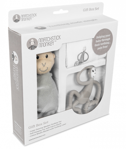 Подарунковий набір Matchistick Monkey Grey, сірий (MM-TGP-001) - Pampik