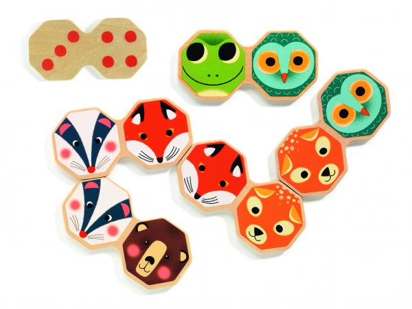 Дерев'яне доміно Djeco Мордочки (DJ01649) - Pampik - 2