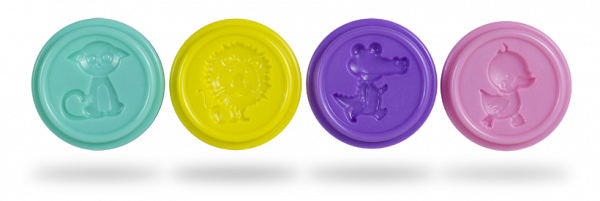 Масса для лепки Colorino Пастель Glitter, 4 цвета (34326PTR) - Pampik - 2