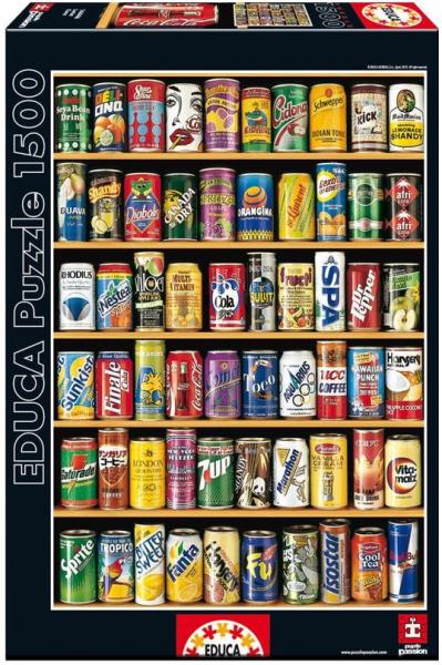 Пазл Educa Жестянки, 1500 элементов (EDU-14446) - Pampik