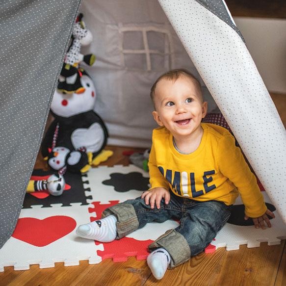 Ігровий килимок-пазл BabyOno Фігурки, 10 шт. (395) - Pampik - 3