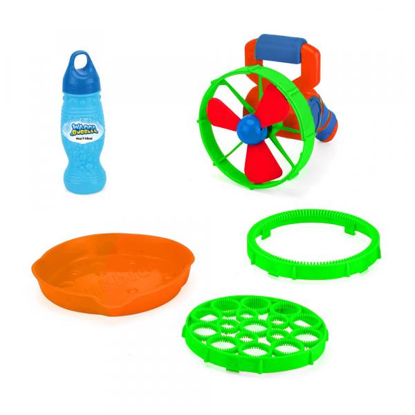 Мильні бульбашки Wanna Bubbles Бластер 2 в 1, помаранчевий, 118 мл (BB014-2) - Pampik - 2