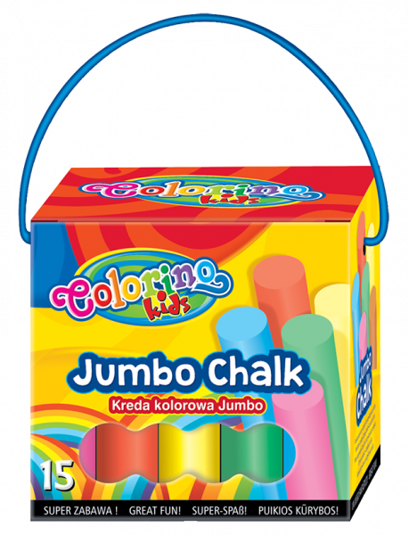 

Цветные мелки Colorino Jumbo, 6 цветов, 15 шт. (65825PTR