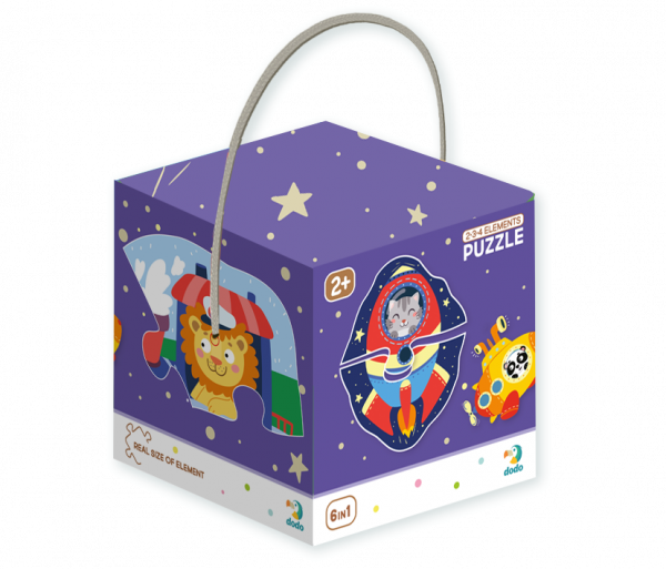 Пазл DoDo 6 в 1 Транспорт, 18 шт. (300154) - Pampik - 2