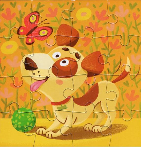 Пазл DoDo Щеня, 16 шт. (300111) - Pampik - 2