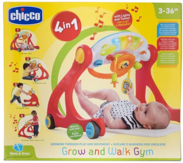 Развивающий игровой центр Chicco 4 в 1 Grow and Walk (09335.00) - Pampik - 6