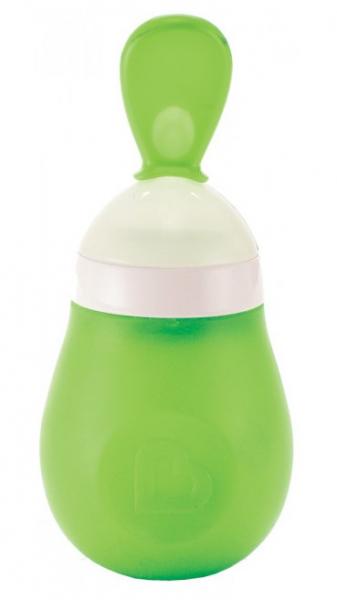 Ложка для першого прикорму Munchkin Squeeze, зелений (012398.03) - Pampik
