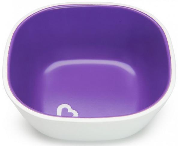 Набір тарілок Munchkin Splash Bowls, 2 шт., Рожевий з фіолетовим (46725.02) - Pampik - 2