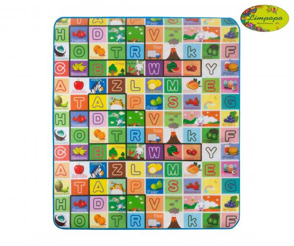 Килимок Limpopo Велика жирафа і Барвиста абетка, двосторонній, 180х150 см (LP012-120) - Pampik - 2