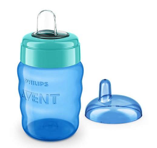 Чашка з м'яким носиком Philips Avent, 9+ міс., синій, 260 мл (SCF553/00) - Pampik - 2