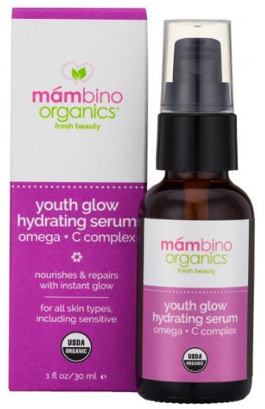 Зволожуюча сироватка для обличчя Mambino Organics Сяйво молодості, 30 мл - Pampik