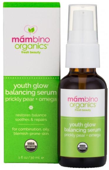 Балансуюча сироватка для обличчя Mambino Organics Сяйво молодості, 30 мл - Pampik