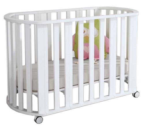 Кроватка-трансформер 3 в 1 Trama Transformer, белый (8312620) - Pampik