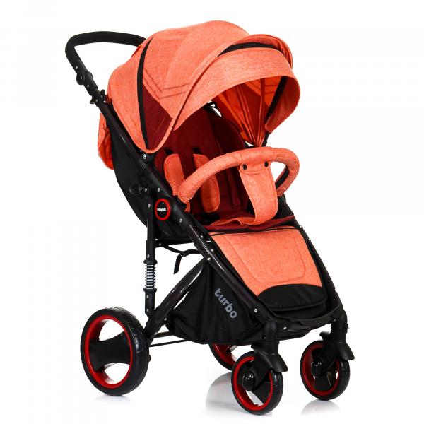 Прогулочная коляска Babyhit Turbo Coral, оранжевый (71 234) - Pampik