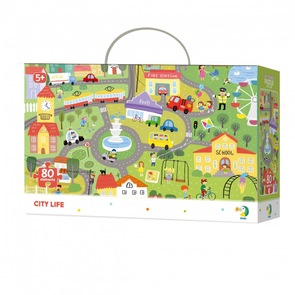 Пазл DoDo Городская жизнь, 80 шт. (300135) - Pampik - 2
