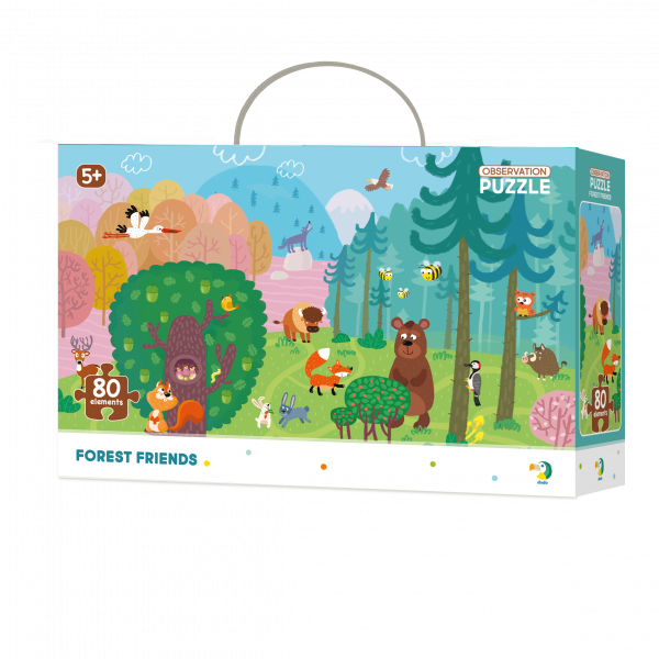 Пазл DoDo Лісові друзі, 80 шт. (300140) - Pampik - 2