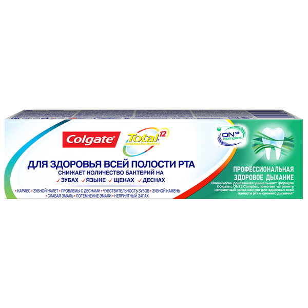 Зубна паста Colgate Total 12 Pro-Здорове Дихання, 75 мл - Pampik - 4