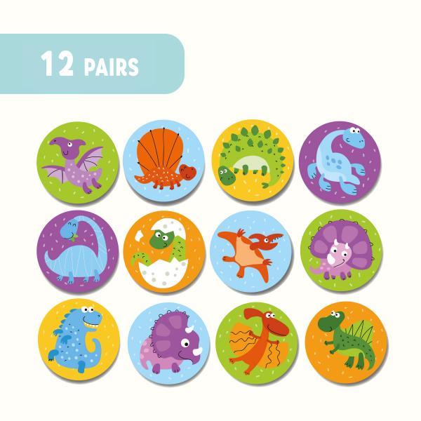 Настольная игра DoDo Мемо Динозавры (300142) - Pampik - 2