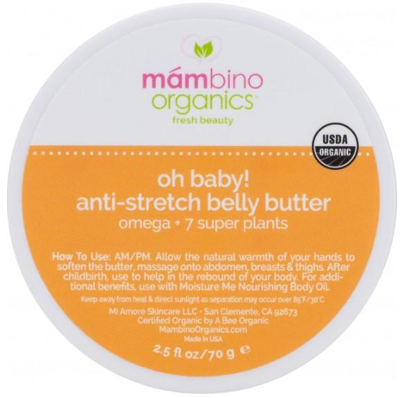 Масло для тіла проти розтяжок Mambino Organics Oh Baby!, 70 г - Pampik