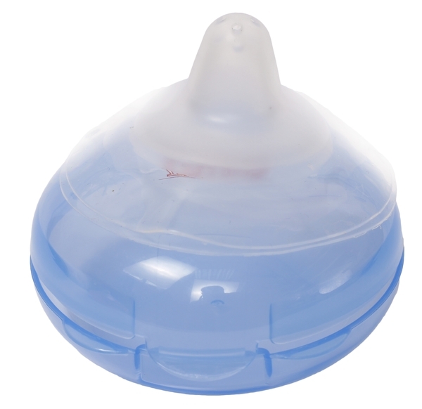 Накладки для груди Lindo, силиконовые, в контейнере, голубой (Li 802 гол) - Pampik - 3