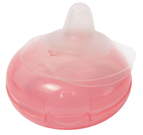 Накладки для груди Lindo, силиконовые, в контейнере, коралл (Li 802 роз) - Pampik - 3