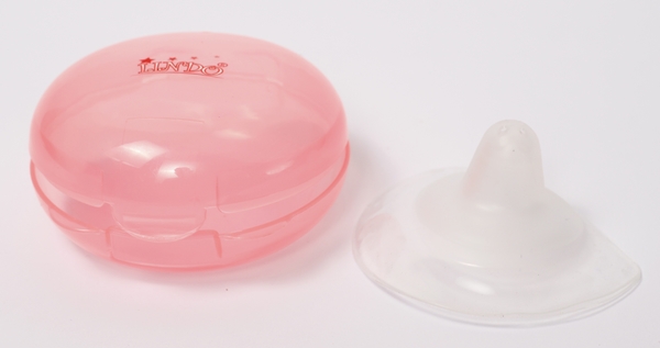 Накладки для груди Lindo, силиконовые, в контейнере, коралл (Li 802 роз) - Pampik - 5