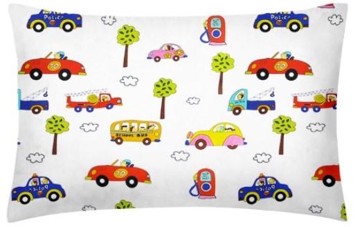 Комплект постільної білизни Cosas Машинки, бязь, 140х110 см, різнобарв'я - Pampik - 4