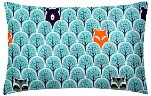 Комплект постільної білизни Cosas Ліс, бязь, 215х155 см, бірюзовий - Pampik - 3