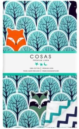 Комплект постільної білизни Cosas Ліс, бязь, 215х155 см, бірюзовий - Pampik - 2