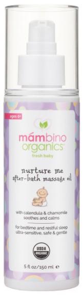 Масажне масло після купання Mambino Organics Nurture Me, 150 мл - Pampik