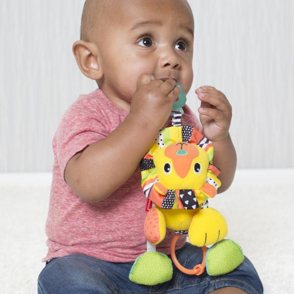 Игрушка-подвеска с прорезывателем Infantino Львенок (216184I) - Pampik - 5