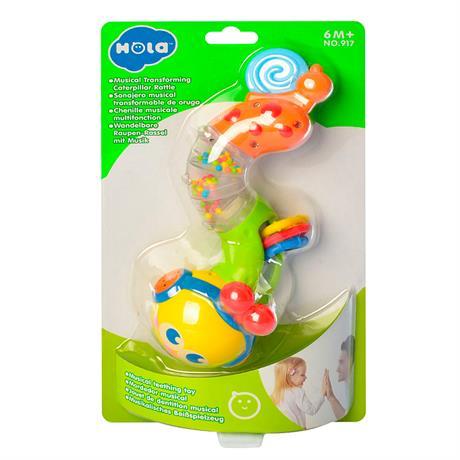 Игрушка-погремушка Hola Toys Музыкальный червячок (917) - Pampik - 2