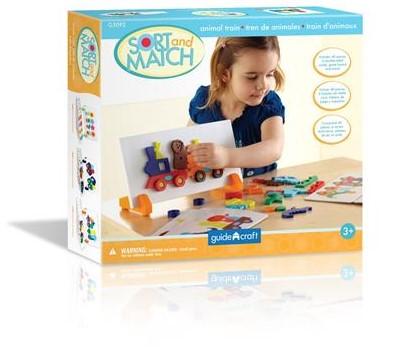 Ігровий набір Guidecraft Manipulatives Потяг з тваринами (G5092) - Pampik - 2