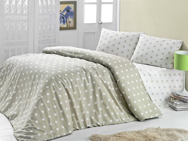 Комплект постельного белья LightHouse Round, бязь, 220х160 см, светло-серый (2007-01_1.5LH) - Pampik