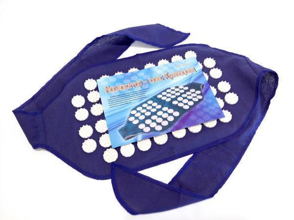 Пояс масажно-акумунктурний Onhillsport, 30х20 см, синій (MS-1252-1) - Pampik - 2