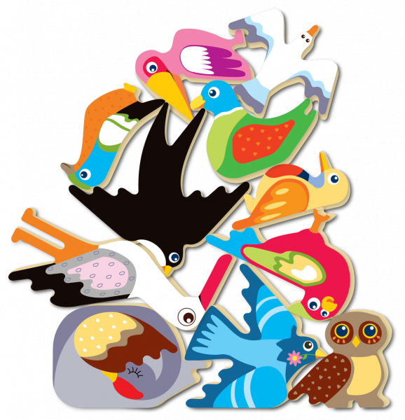 Дерев'яні балансири Quokka Птахи (QUOKA002BT) - Pampik - 6