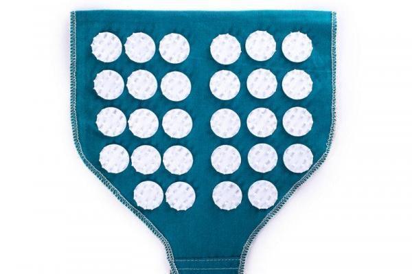 Пояс масажно-акумунктурний Onhillsport, 30х20 см, бірюзовий (MS-1252-7) - Pampik - 3