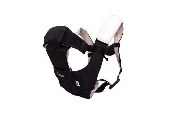 Рюкзак-кенгуру Bugs SafeTop 5 в 1, чорний (209) - Pampik