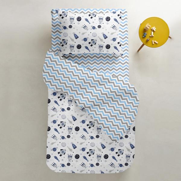 Наволочка Cosas Space, бязь, 70х50 см, белый - Pampik - 2