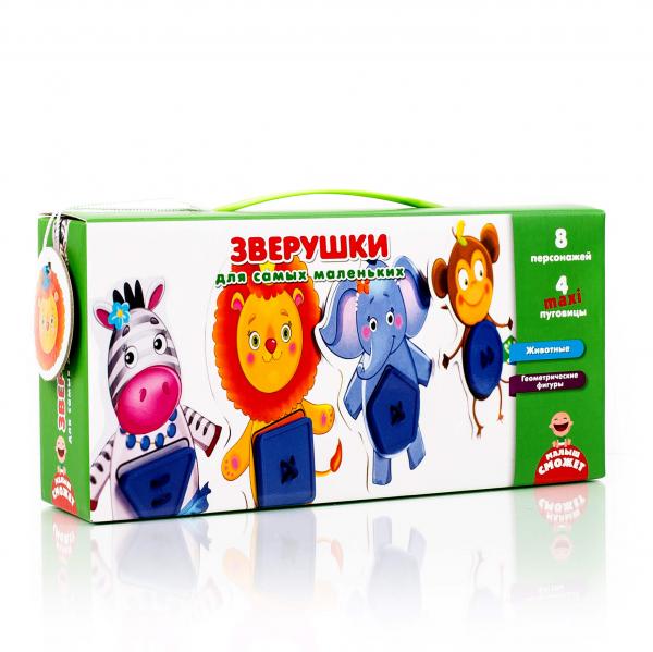 

Игра с пуговицами Vladi Toys Зверушки, рус. язык (VT2905-11