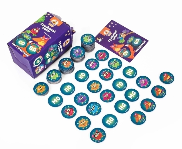 Гра з фішками Vladi Toys Crazy Koko Шалені сови. Бачу слово, укр. мова (VT8033-04) - Pampik - 2