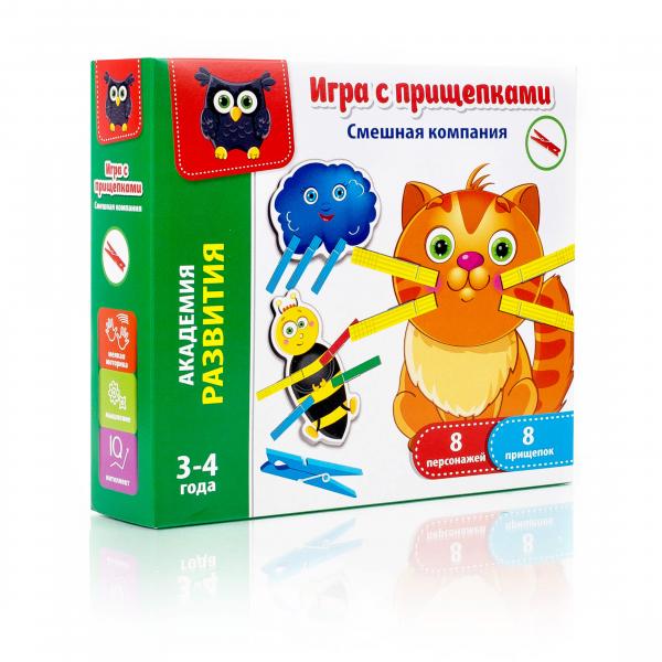 

Игра с прищепками Vladi Toys Смешная компания, рус. язык (VT5303-06