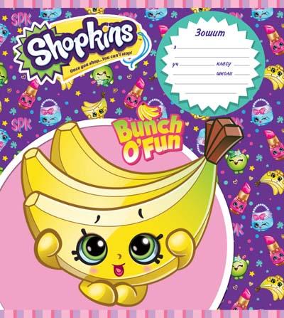 

Тетрадь Shopkins, линия, 18 листов (119749, Фиолетовый