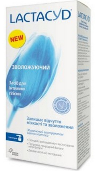 Засіб для інтимної гігієни Lactacyd Феміна зволожувальний з дозатором, 200 мл - Pampik