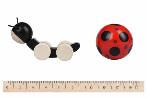 Игрушка-каталка Goki Божья коровка (54946G) - Pampik - 2