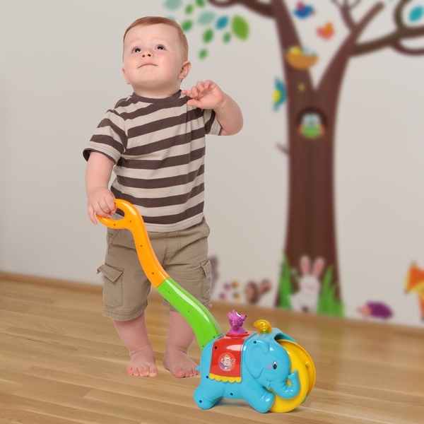 Іграшка-каталка Kiddieland Слон-циркач, рус. мова (049759) - Pampik - 9