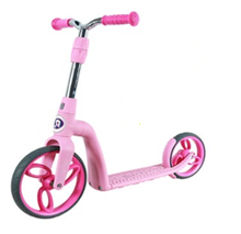 Беговел-самокат Aest B08 2 в 1, розовый (B08-Pink) - Pampik