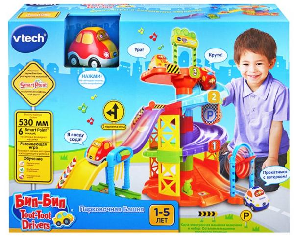 Трек Vtech біп-біп Парковочная вежа (80-152766) - Pampik - 4